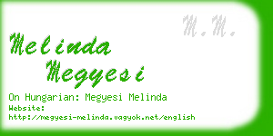 melinda megyesi business card